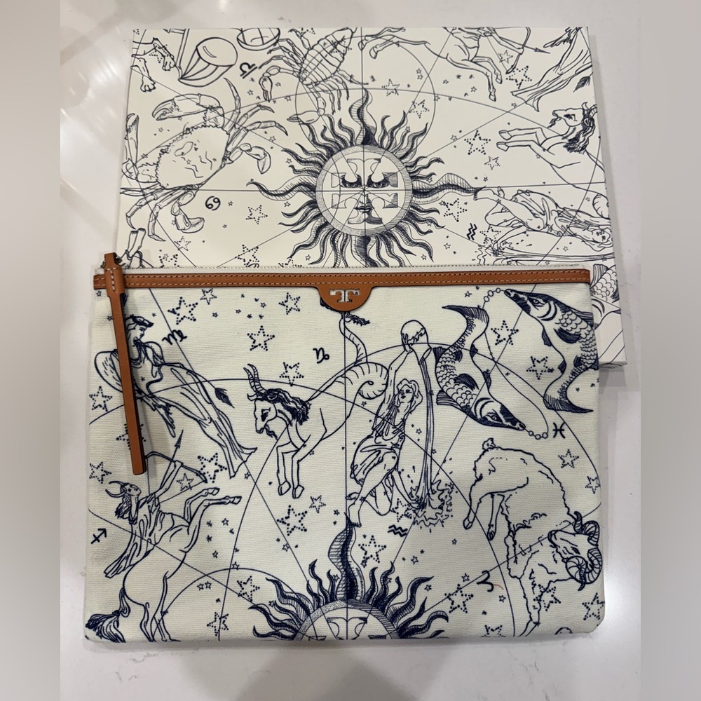 Tory Burch astrological clutch